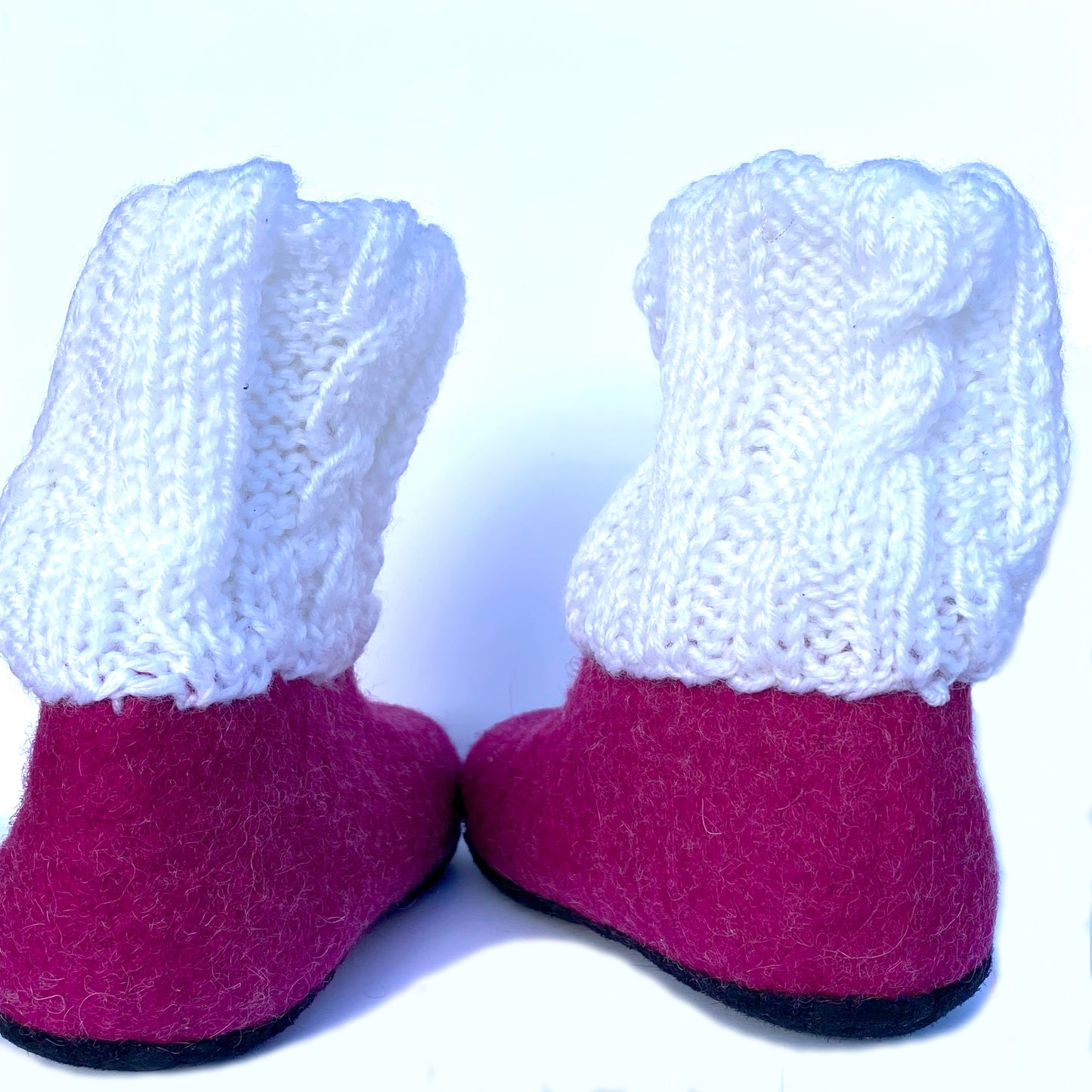 Soft Natural Wool Booties for babies & toddlers