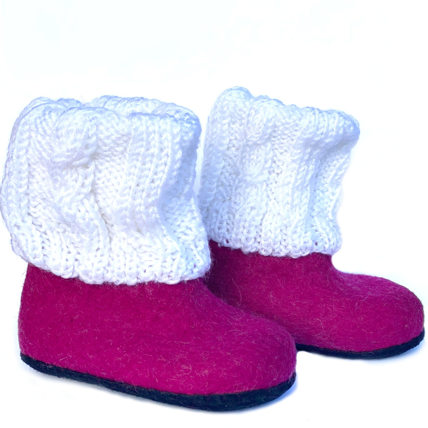 Soft Natural Wool Booties for babies & toddlers